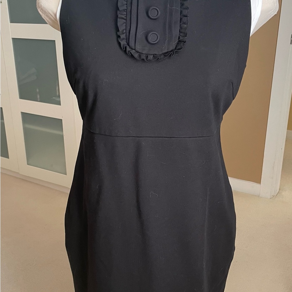 Banana Republic Black Dress with Button Detail